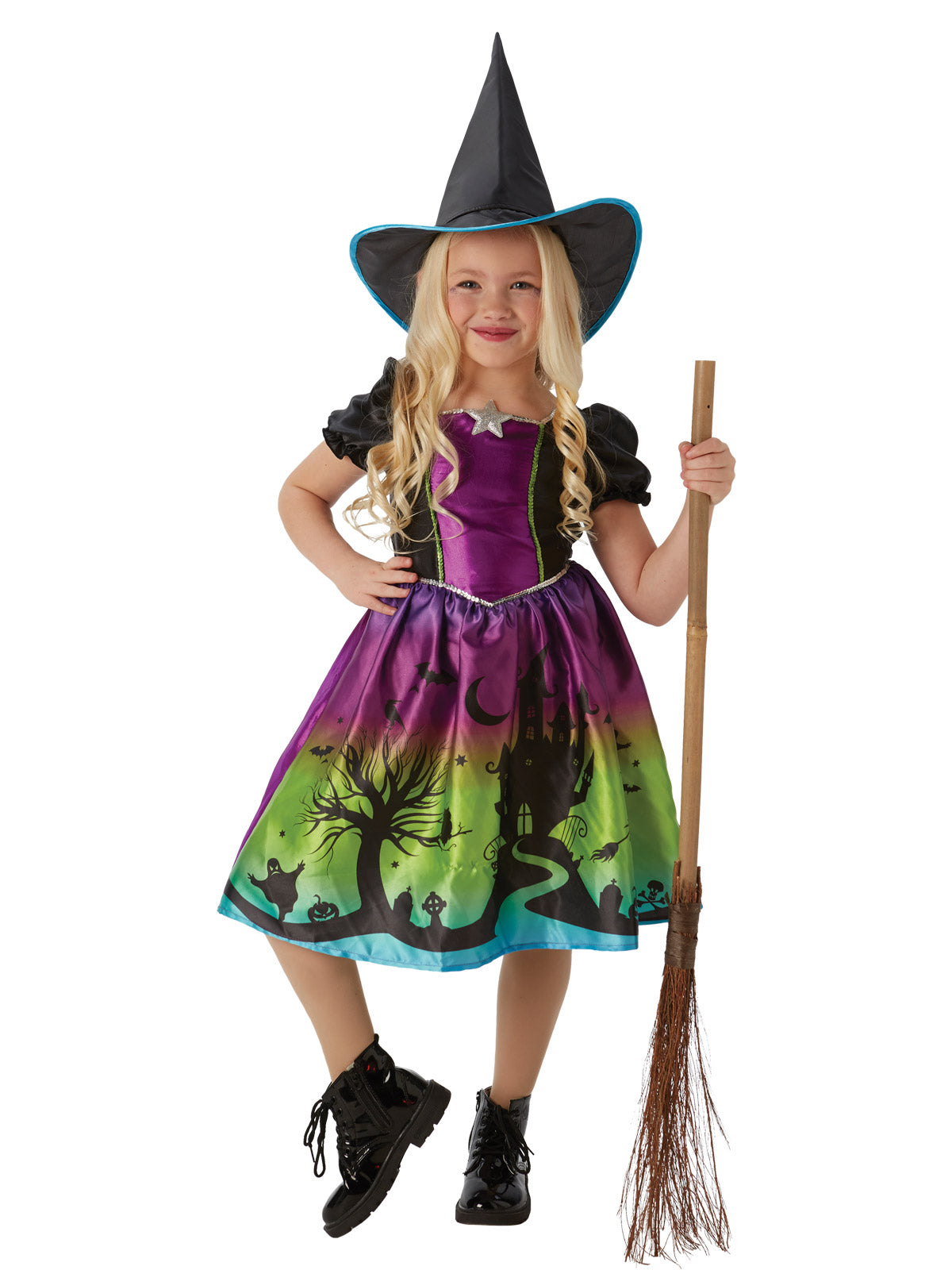 OMBRE WITCH COSTUME  SIZE 9-10 YRS