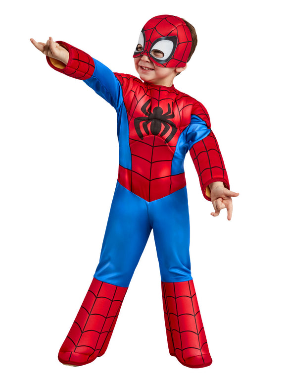 MILES MORALES DELUXE (SAHAF) COSTUME SIZE TODDLER